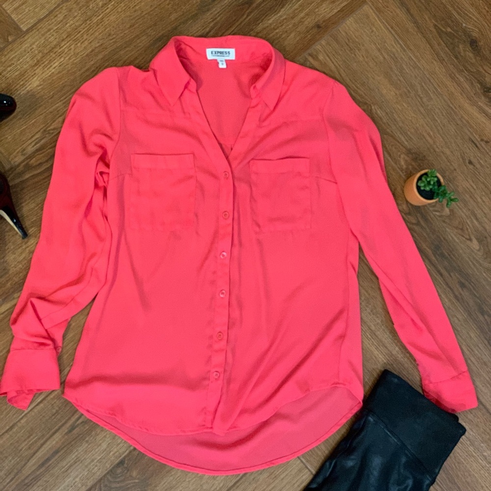 Express Portifino button down blouse